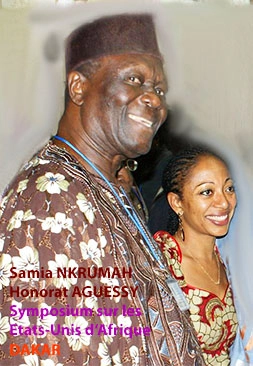 les panafricanistes Honorat Aguessy et Samia Nkrumah