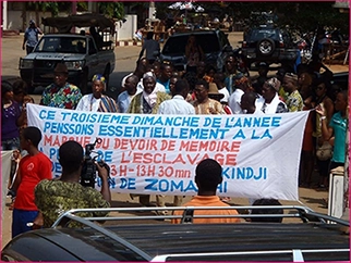 Honorat Aguessy Roi Aligbonon Valentin Agon - Marche du Devoir de Mémoire Ouidah 
- Remembrance March