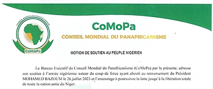 CoMoPa - Motion de Soutien au Peuple du Niger